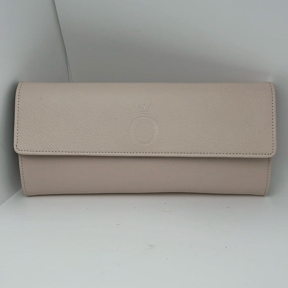 Pandora Unforgettable Moment Jewelry Travel Case Blush Leather Wallet Clutch NEW - Picture 2 of 9